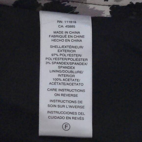 Michael Kors Womens Pencil Skirt Gray Black Leopard Above Knee Back Slit 10 - Picture 7 of 9